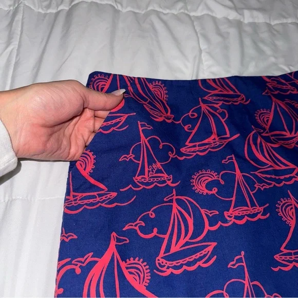 Lilly Pulitzer First Mate Sailboat Print Karlo Skirt - Size 2 - Picture 5 of 7